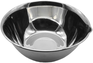 Edelstahl Schüssel 19cm Rührschüssel Salatschüssel Servierschüssel Schale Metall