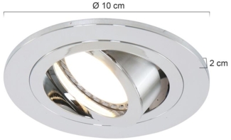 Steinhauer Deckenleuchte/Einbauleuchte Pélite 7304CH Chrom