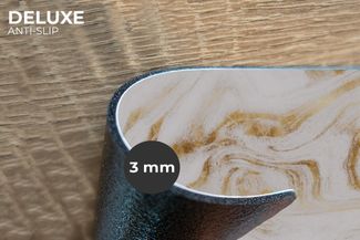 MuchoWow Platzset Marmor - Gold - Weiß, (6-St), Platzsets, Tischset, Abwaschbar, Tischsets, Platzdeckchen