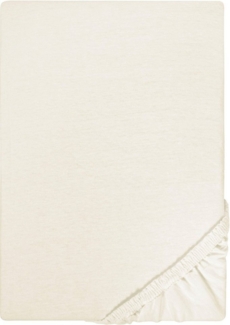 Castell Jersey-Stretch-Spannbetttuch 0077113, natur, 1x 120x200 cm