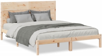 vidaXL Massivholzbett Extra Lang ohne Matratze 160x210 cm 3309273
