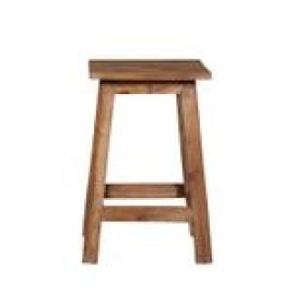 Teakholz Hocker Adamo, Teakholz, 29 x 29 x 48 cm