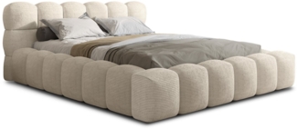wonello Polsterbett Lucca 2 (das Original), Bett mit Bettkasten und Lattenrost – eleganter Cord-Stoff