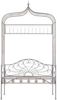 vidaXL Gartenbank 122 cm Eisen Antik Braun 45435