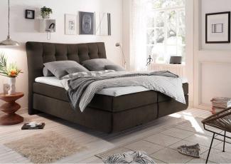 Boxspringbett 180x200 cm MALIBU-09 in Soro 24 stone