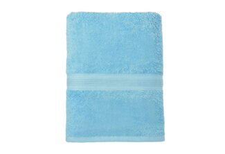 leevitex® Saunatuch Frottee XXL, (1-St), 80x200 cm, extra groß & saugfähig, Hellblau/Himmelblau