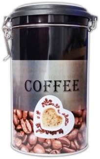 Reinex Kaffeedose KAFFEEDOSE Metall 19cm mit Bügelverschluss Dose Kaffee Teedose 25, Metall, Vorratsdose Aromadose Blechdose