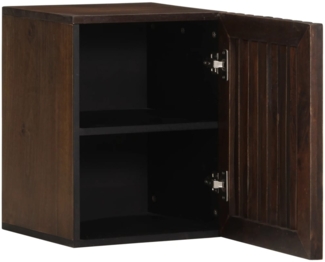 vidaXL Bad-Wandschrank 38x34x48 cm Braun Massivholz Mango 377536