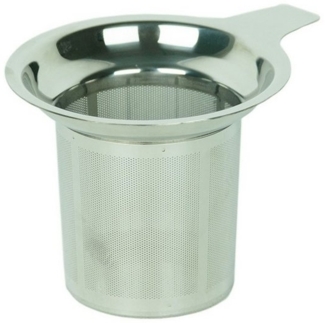 METALTEX 253835 Tee-Sieb groß mit Griff, Inox, Teesieb für Tassen und Teegläser