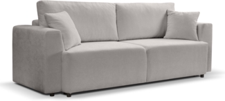 Schlafsofa mit Bettkasten (B/H/T: 250x95x99 cm) in Hellgrau