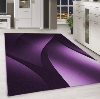 SIMPEX24 Designteppich Ombre Design, Läufer, Höhe: 6 mm, Kurzflor Teppich Wohnzimmer Abstrakt Wellen Design Pflegeleicht