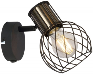 Wandleuchte mit Schalter Wandlampe innen Wohnzimmer Schlafzimmer 54013-1