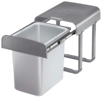 EKOTECH Einbaumülleimer Ekotech Abfallsammler Aladin 16L grau für 40cm Unterschrank