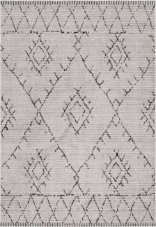 Kurzflor Teppich Tigras rechteckig - 160x230 cm - Beige