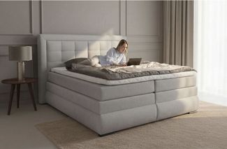 OTTO home Boxspringbett MIVVA inkl. Bettkasten und Topper, Komfortliegehöhe: 67 cm, in H3, H4 oder Hmix H3/H4, wahlweise mit oder ohne LED-Leuchten