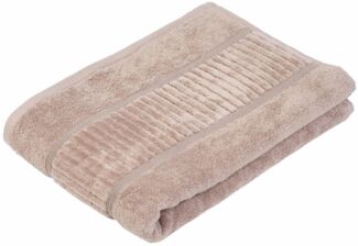 Gözze Badetuch BIO Frottier, Walkfrottee (1-St), Bio-Baumwolle, Uni-Farben, mit geschorener Bordüre, Pastell Farben