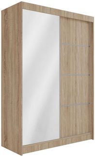 ALTDECOR Schiebetürenschrank PAOKI (Kleiderschrank Garderobenschrank mit viel Stauraum Moderner Schrank) Spiegel Spiegeltüren Vielseitiger Schwebetürenschrank LED Beleuchtung