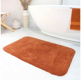 Wecon home Basics Badematte Ole WB-2721, Höhe 20 mm, fußbodenheizungsgeeignet, Baumwolle, 100% Baumwollflor, waschbar, einfarbig, Badezimmerteppich