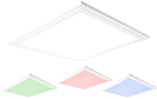 LED Deckenpanel, 2000 Lumen, Fernbedienung, App, L 30 cm