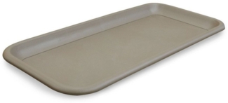 Heimwerkercenter Pflanzkübel MePla Untersetzer für Pflanzentrog47x24cm - Taupe