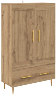 vidaXL Highboard Artisan-Eiche 69,5 x 31 x 115 cm Holzwerkstoff 882560