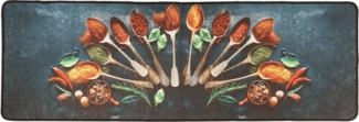 vidaXL Küchenteppich Mehrfarbig 60x180 cm Waschbar Rutschfest 136626
