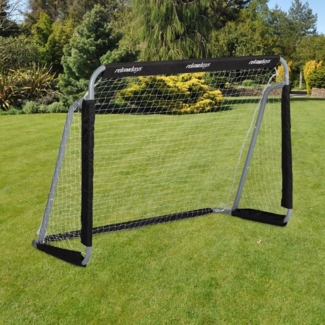 Relaxdays Fußballtor, Eisen, 110 x 150 x 75 cm, Schwarz