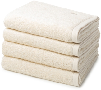 Ross Vita 4 tlg. Frottier-Set - 4 X Handtuch (50 X 100cm) - 520 g/m2 - Sand