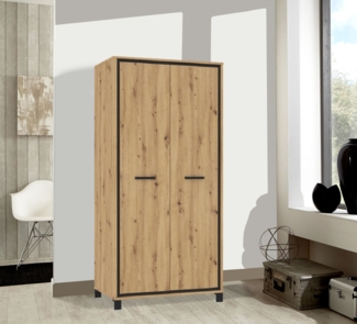 Stauraumschrank Mehrzweckschrank 99cm artisan eiche schwarzeiche Mordern