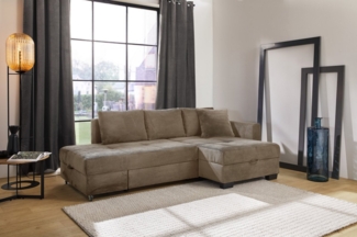 Jockenhöfer Gruppe Ecksofa Fantasy, Dreh-Schwenk-Ottomane, inklusive Relax- und Schlaffunktion, Ottomane links/ rechts montierbar