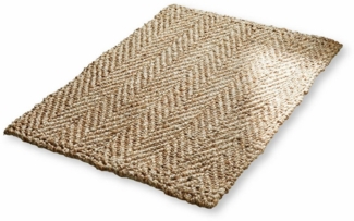 Mirabeau Badematte Badematte Daoukro braun, Höhe 70.0 mm, 100% Jute, Unterseite: Latex