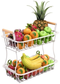 2-stöckiger Obstkorb Metall mit Griffen 10051775_49
