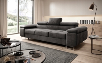 Luxusbetten24 Schlafsofa Designer Sofa Siera, mit Schlaffunktion