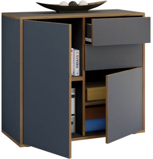 VCM Kommode & Sideboard Salia 920759 Anthrazit H. 74 x B. 79 x T. 33cm