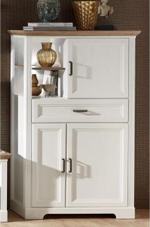 Highboard >Jasmin< in Pinie-Hell aus Metall - 93x150x42cm (BxHxT)