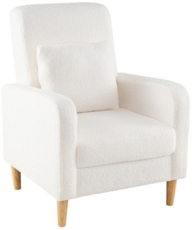 COSTWAY Ohrensessel, gepolstert, Relaxsessel mit Lendenkissen & Lehne