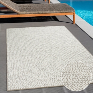 OTTO home Teppich Matts Wende-Teppich in Strick-Optik auch für Balkon und Terrasse, rechteckig, Höhe: 5 mm, In- und Outdoor geeignet, Wetterfest & UV-beständig