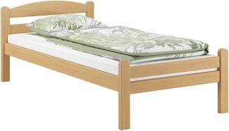 Einzelbett Buche massiv 90x200 Bettgestell