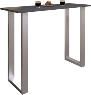 VCM Bartisch Xona 920131 Silber / Anthrazit H. 102 x B. 140 x T. 50 cm