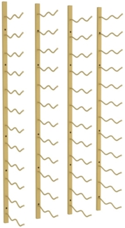 vidaXL Wand-Weinregal für 24 Flaschen 2 Stk. Golden Eisen 340886