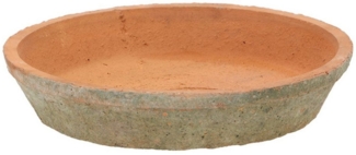 Rivanto Blumentopfuntersetzer, Aged Terracotta Untersetzer rund, Maße Ø 23,5 x 4,7 cm