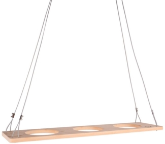 UNUS HOME Blumenkasten Kräuterbar, Kräuterregal (natur), Nachhaltig, stabile Drahtseilaufhängung, vielseitig einsetzbar