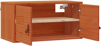vidaXL Wandschrank Wachsbraun 80 x 30 x 30 cm Massives Kiefernholz 869948