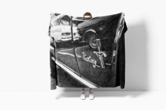 Sinus Art Handtücher Handtuch Strandhandtuch Saunatuch Kuscheldecke mit Fotomotiv Ford Mustang 66er, Baumwolle-Polyester-Mix (1-St), Handtuch