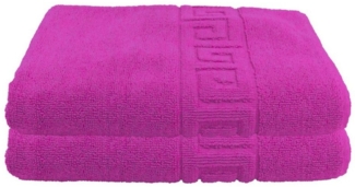 Julie Julsen Handtücher 2-Handtücher-Pink, Baumwolle (2-St)
