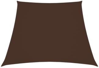 vidaXL Sonnensegel Oxford-Gewebe Trapezförmig 3/5x4 m Braun 135848