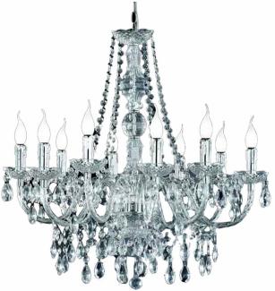 Reality|Trio Kronleuchter Lüster 10-flammig Acryl ~ klar