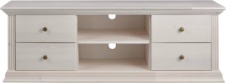 Clever-Moebel TV-Schrank TV Lowboard aus Kiefernholz TV Schrank im Landhausstil