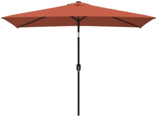 vidaXL Sonnenschirm mit Metall-Mast 300x200 cm Terrakotta 44504