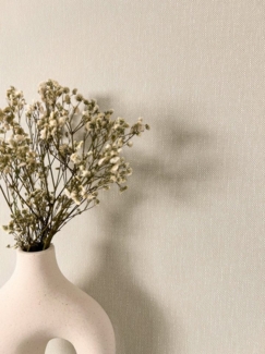 Newroom Vliestapete, Beige Tapete Uni Struktur - Einfarbig Modern Weboptik Unifarbe für Wohnzimmer Schlafzimmer Küche, Unitapete, Textil-Optik